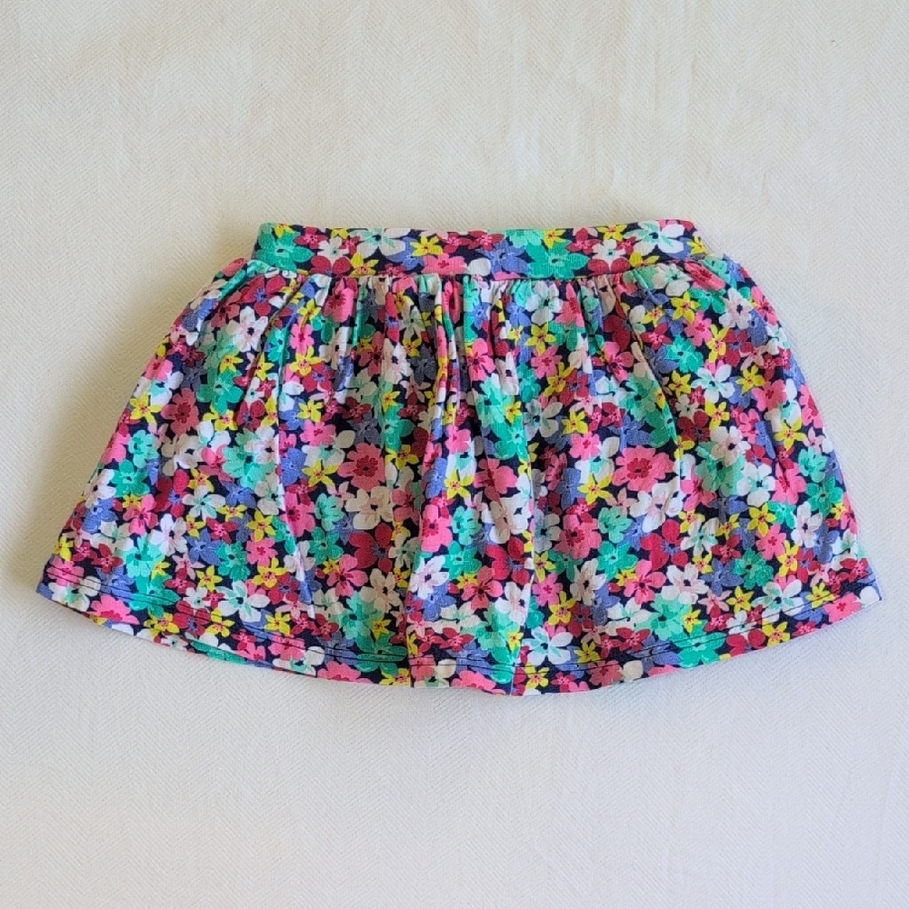 carter's colorful floral skort cotton 9 months baby girl